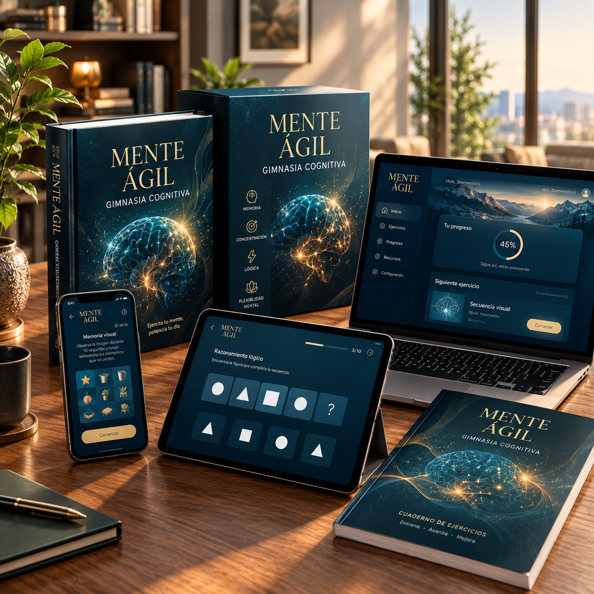 Mente Agil - Kit Gimnasia Cognitiva
